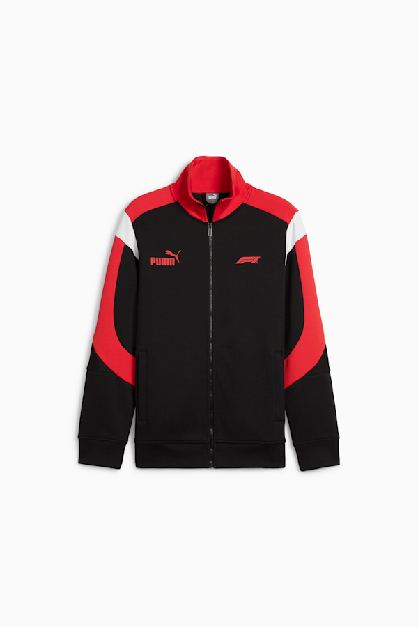 Puma black and online red track jacket